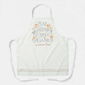 食べドリンク与え感謝していTHANK GIVING DINNER EPRON エプロン (正面)