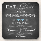 食べドリンク&ビー結婚したズのコースター結婚セット(6) コースター (正面)