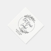 食べドリンク&笑い名前をカスタムするナプキンス スタンダードカクテルナプキン (角)