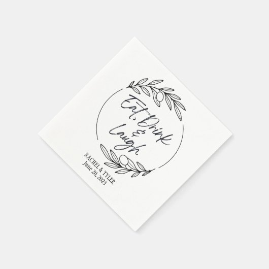 食べドリンク&笑い名前をカスタムするナプキンス スタンダードカクテルナプキン (角)