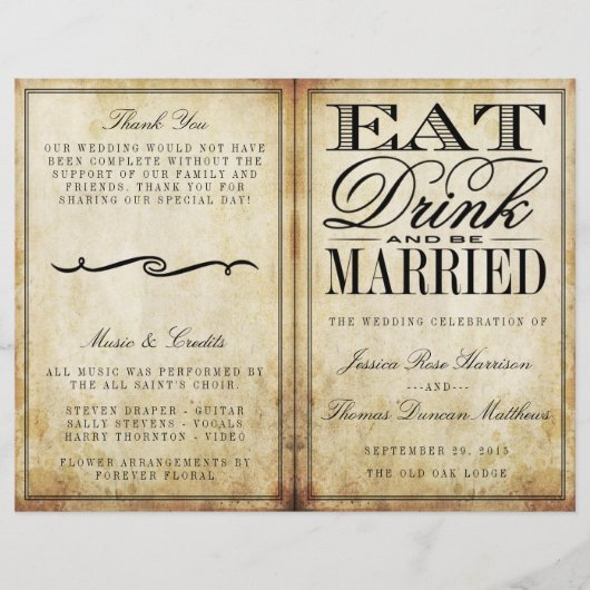 食べドリンク&Beヴィン結婚したテージ結婚式 (正面)