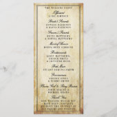 食べドリンク&Beヴィン結婚したテージ結婚式 プログラム (裏面)