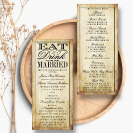 食べドリンク&Beヴィン結婚したテージ結婚式 プログラム