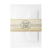 食べドリンク&Beヴィン結婚したテージ結婚式 招待状ベリーバンド (正面例)