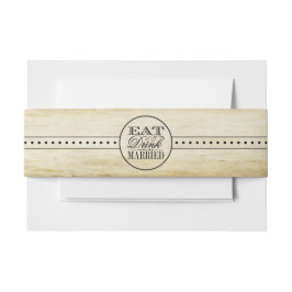 食べドリンク&Beヴィン結婚したテージ結婚式 招待状ベリーバンド