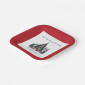 食べドリンクBeシ伝統的ェーンメリークリスマス ペーパープレート (傾斜あり)