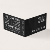 ,食べドリンクChalkboard, Pub/Brewery，詳細 名刺 (外部)