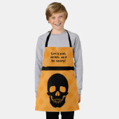 食べハロウィーンエプロン エプロン (着用した状態)
