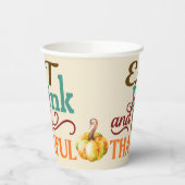 食べパンプキンに感謝 紙コップ (左)