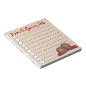 食べパーソナライズされた物ミートボールイタリアンマリナラリスト ノートパッド (アングル)