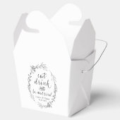 食べパーソナライズされた飲んで結婚したいる フェイバーボックス (オープン)