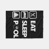 食べビリヤード フリースブランケット (正面(横))