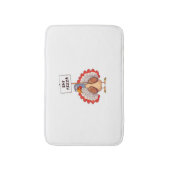 食べピザトルコ感謝祭ビーガンおもしろい バスマット (正面縦)