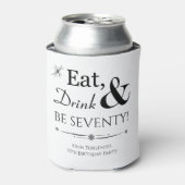 食べファンキードリンクとベ77レトロ70誕生日 缶クーラー (缶正面)