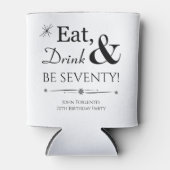 食べファンキードリンクとベ77レトロ70誕生日 缶クーラー (正面)