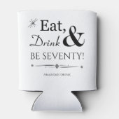 食べファンキードリンクとベ77レトロ70誕生日 缶クーラー (裏面)