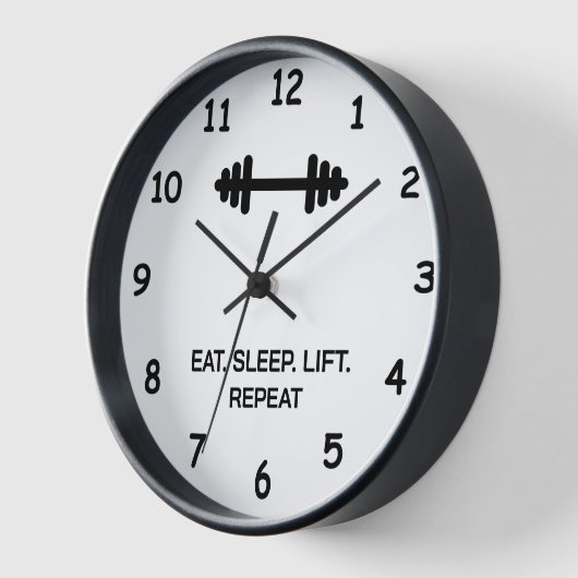 食べフィットネス室のスリープリフトリピーター体操時計 壁時計 (傾斜)
