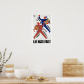 食べフルーツ~ヴィンテージオーストラリア旅行 ポスター (キッチン)