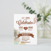 食べフローラ、ドリンク祝して日付カードを保存 案内ポストカード (スタンド正面)