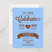 食べフローラ、ドリンク祝して日付カードを保存 案内ポストカード (正面/裏面)