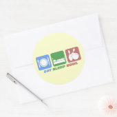 食べボーリング ラウンドシール (封筒)