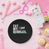 食べマイバブルおもしろいスイミングギフト泳ぐデザイン ペーパープレート (パーティー)