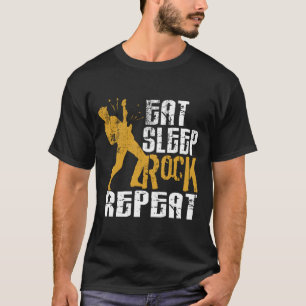 食べミュージシャン向けSleep Rockクール Repeat Gift Tシャツ