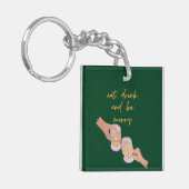 食べメリー酒と食べメリーる,クリスマス,レトロ キーホルダー (正面左)