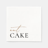 食べモダンケ結婚ー スタンダードカクテルナプキン (正面)