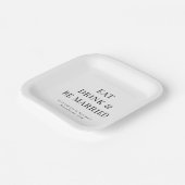 食べモダン結婚したBeの結婚飲み物 ペーパープレート (傾斜あり)