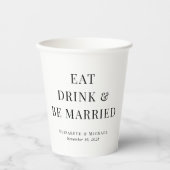 食べモダン結婚したBeの結婚飲み物 紙コップ (正面)