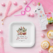 食べモダン飲んで楽しいクリスマス ペーパープレート (パーティー)