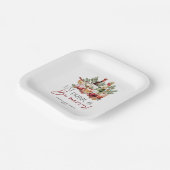 食べモダン飲んで楽しいクリスマス ペーパープレート (傾斜あり)