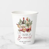 食べモダン飲んで楽しいクリスマス 紙コップ (裏面)