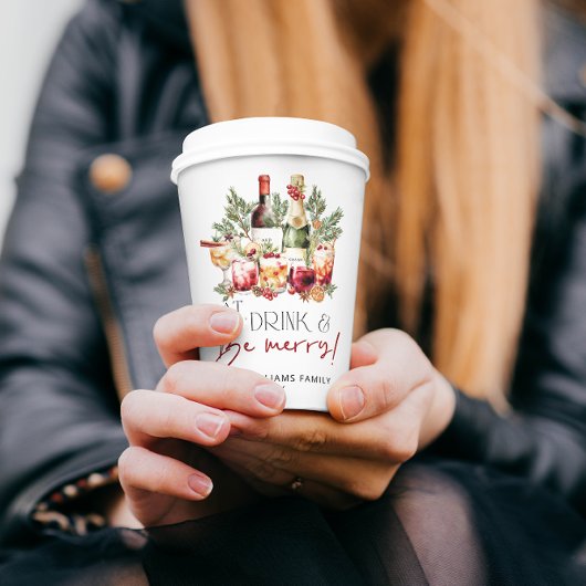 食べモダン飲んで楽しいクリスマス 紙コップ
