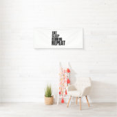 食べランニング睡眠反復 横断幕 (インサイチュ)