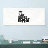 食べランニング睡眠反復 横断幕 (トレードショー)