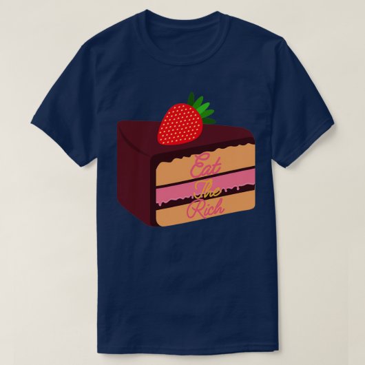 食べリッチ・ケーキアート Tシャツ (デザイン正面)
