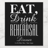 食べリハのディナーだ ワインラベル (シングルラベル)