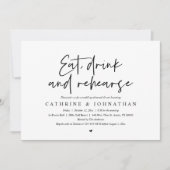 食べリハーサル・ディ結婚ナー 招待状 (正面)