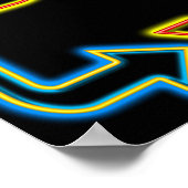 食べレトロネオンサイン ポスター (角)