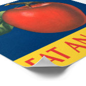 食べヴィンテージイラストレーション ポスター (角)