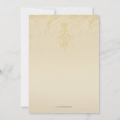 食べヴィンテージ、飲み物と結婚式結婚した招待 招待状 (裏面)