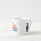 食べーの繰り返しおもしろい エスプレッソカップ (正面右)