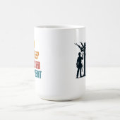 食べーの繰り返しおもしろい コーヒーマグカップ (中央)