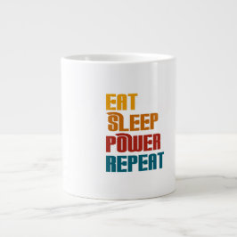 食べーの繰り返しおもしろい ジャンボコーヒーマグカップ