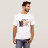 食べー・ショット・リピートヴィンテージ Tシャツ (正面フル)