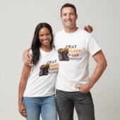 食べー・ショット・リピートヴィンテージ Tシャツ (ユニセックス)