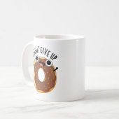 食べ与え物をドッおもしろいトアップ コーヒーマグカップ (正面左)