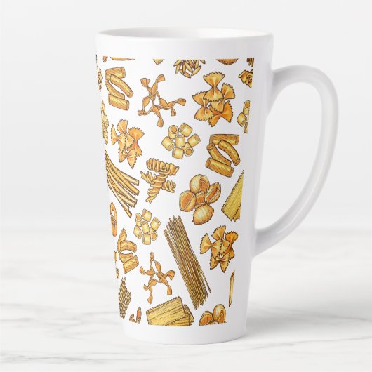 「食べ人気がある物と食べ物の大半」 カフェラテマグ (右)